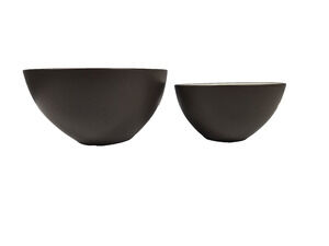 Noritake Colorwave Stoneware Serving Bowls X 2 Small Medium Chocolate Brown New
